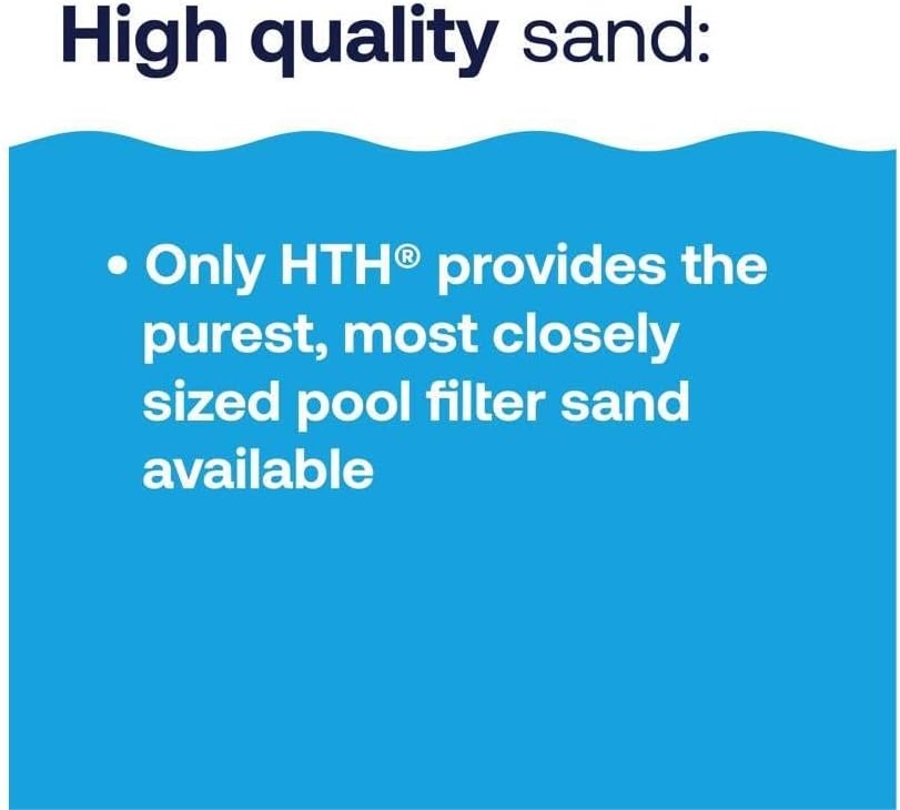 image:imageHTH 67120 Swimming Pool Care Pool Filter Sand 50lb  HighQuality Filtration Media for Clean Water
