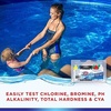 image:imageHTH 1274 MultiPurpose 6Way Kt Test Strips for Swimming Pools Chemical Tester 30 ctTest Kit