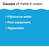 image:imageHTH 67218 Swimming Pool Care Metal Stain amp Scale Control  Prevents Metal Staining and Scale Build Up Removes Fresh Metal amp Copper Stains Compatible with All Swimming Pools 32oz