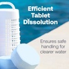image:imageHTH 91031 Brilliance Skimmer Basket Insert  Removes Debris Without Touching Tablets Works with Most Skimmer Baskets Designed for HTH Chlorine Tabs or Other 3 Tabs Helps Tabs Dissolve Efficiently