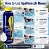 image:imageSpaPure pH Down 24 Oz Includes My Garden Pool 20 Ct Test Strips amp Scum Sponge  Lowers pH amp Alkalinity for Balanced Clear Spa Water