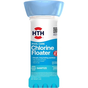 image:imageHTH 42057 Swimming Pool Care Chlorine Floater LongLasting Swimming Pool Chlorination Last up to 4 Weeks 3 lbs