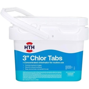 image:imageHTH 42059 Swimming Pool Care Wrapped 3 Chlorine Tablets 25lb