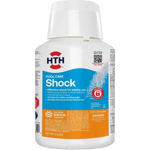 image:imageHTH 52034 Swimming Pool Care Shock Swimming Pool Chlorinator Boosts Chlorine Levels Cal Hypo Formula 55lb55lb