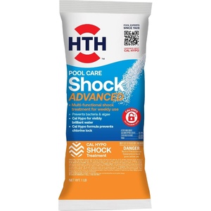 image:imageHTH 52035 Swimming Pool Care Shock Advanced Swimming Pool Chemical Cal Hypo Formula 1lb1 Pack
