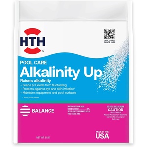 image:imageHTH 67060 Swimming Pool Care Alkalinity Up Raises Alkalinity Swimming Pool Chemical Stabilizes pH Fluctuation 5 Lbs1 Count Pack of 1