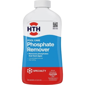 image:imageHTH 67069 Swimming Pool Care Phosphate Remover  Clears Cloudy Water and Prevents Algae Growth