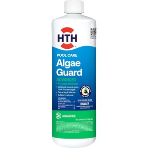 image:imageHTH 67243 Swimming Pool Care Advanced Algae Guard  Destroys and Prevents Green Black amp Mustard Algae for Crystal Clear Water Fast Acting amp Effective Swimming Pool Chemical 32oz