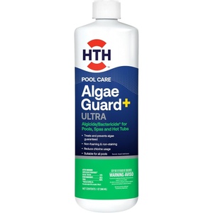 image:imageHTH 67244 Swimming Pool Care Algae Guard Ultra  Long Lasting Formula Eliminates amp Prevents Green Black and Mustard Algae Fast Acting amp Effective Swimming Pool Chemical 32oz