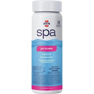 image:imageHTH Spa 86132 pH Down Spa amp Hot Tub Chemical Lowers pH Prevents Scale 25 lbsPack of 6