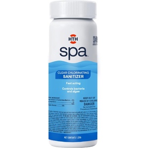 image:imageHTH Spa 86130 Clear chlorinating sanitizer Spa amp Hot Tub Chemical Controls Bacteria and Algae 125 lbs